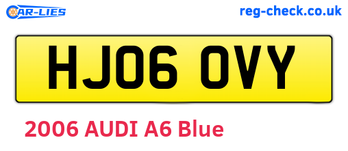 HJ06OVY are the vehicle registration plates.