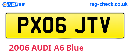 PX06JTV are the vehicle registration plates.