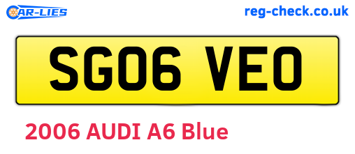 SG06VEO are the vehicle registration plates.