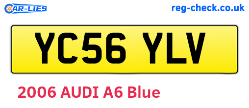YC56YLV are the vehicle registration plates.