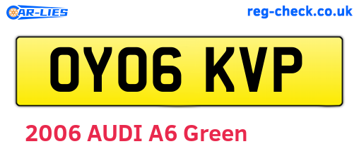 OY06KVP are the vehicle registration plates.