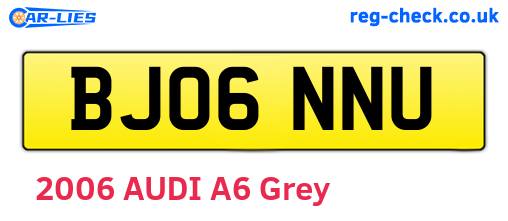 BJ06NNU are the vehicle registration plates.