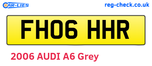 FH06HHR are the vehicle registration plates.