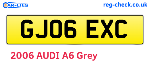 GJ06EXC are the vehicle registration plates.