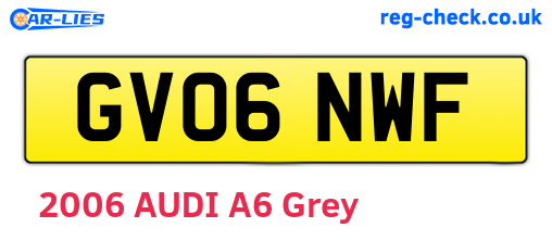 GV06NWF are the vehicle registration plates.