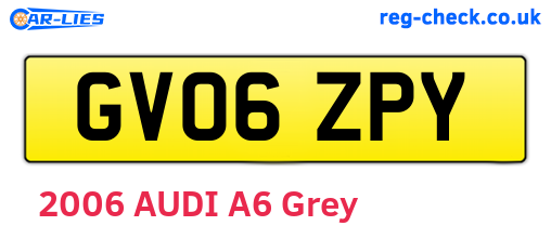 GV06ZPY are the vehicle registration plates.