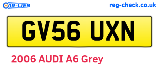 GV56UXN are the vehicle registration plates.