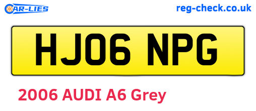 HJ06NPG are the vehicle registration plates.