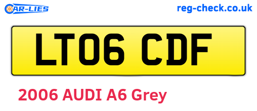 LT06CDF are the vehicle registration plates.