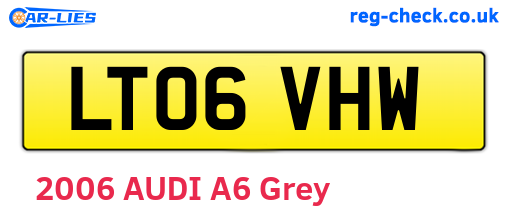 LT06VHW are the vehicle registration plates.