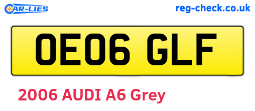 OE06GLF are the vehicle registration plates.