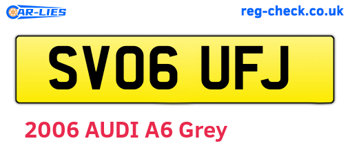 SV06UFJ are the vehicle registration plates.