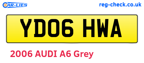 YD06HWA are the vehicle registration plates.