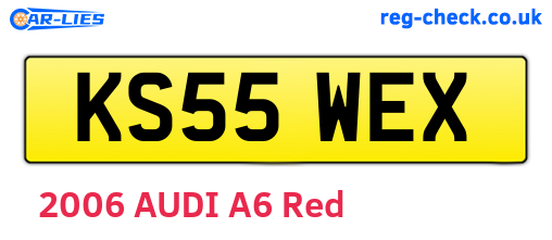 KS55WEX are the vehicle registration plates.