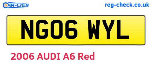 NG06WYL are the vehicle registration plates.