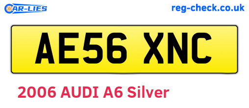 AE56XNC are the vehicle registration plates.