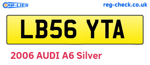 LB56YTA are the vehicle registration plates.