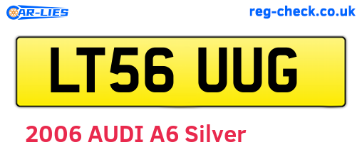 LT56UUG are the vehicle registration plates.