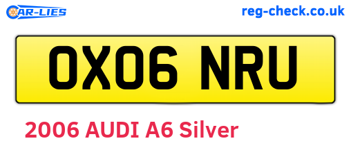 OX06NRU are the vehicle registration plates.