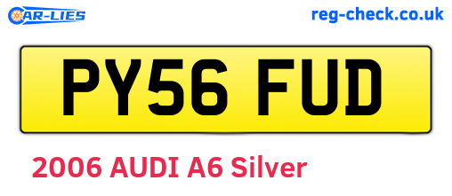 PY56FUD are the vehicle registration plates.