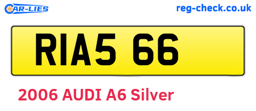 RIA566 are the vehicle registration plates.