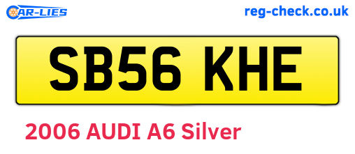 SB56KHE are the vehicle registration plates.