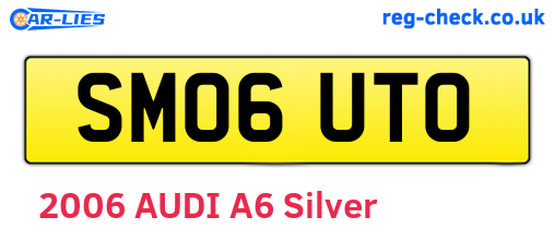 SM06UTO are the vehicle registration plates.