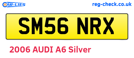 SM56NRX are the vehicle registration plates.