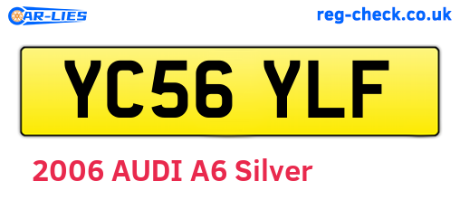 YC56YLF are the vehicle registration plates.
