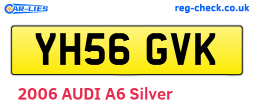 YH56GVK are the vehicle registration plates.