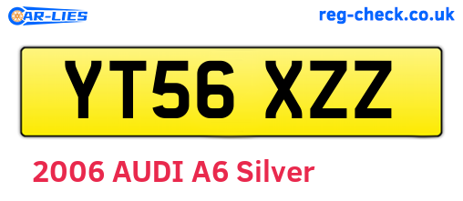 YT56XZZ are the vehicle registration plates.