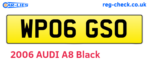 WP06GSO are the vehicle registration plates.