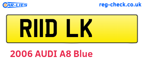 R11DLK are the vehicle registration plates.