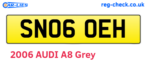 SN06OEH are the vehicle registration plates.