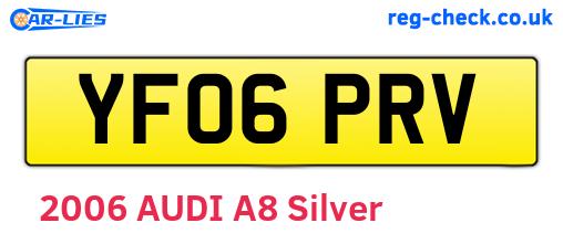 YF06PRV are the vehicle registration plates.