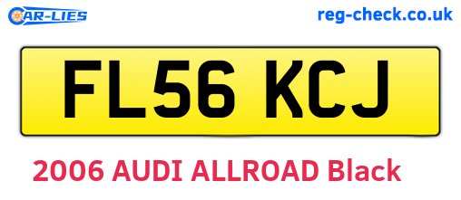 FL56KCJ are the vehicle registration plates.