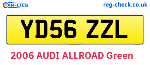 YD56ZZL are the vehicle registration plates.