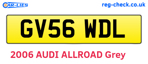 GV56WDL are the vehicle registration plates.
