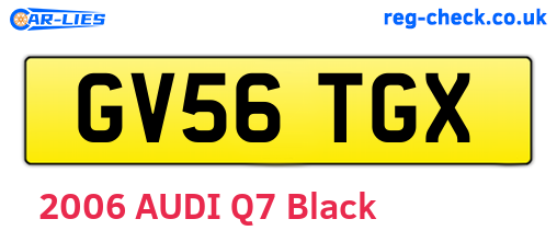 GV56TGX are the vehicle registration plates.