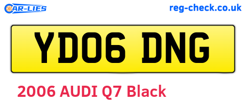 YD06DNG are the vehicle registration plates.
