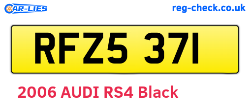 RFZ5371 are the vehicle registration plates.