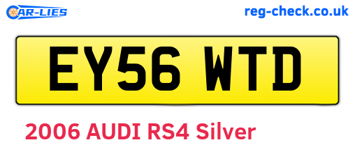 EY56WTD are the vehicle registration plates.
