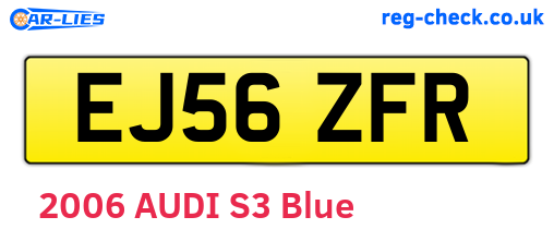 EJ56ZFR are the vehicle registration plates.