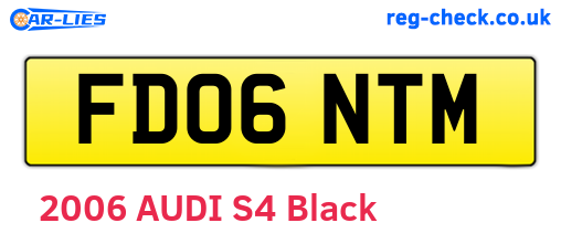 FD06NTM are the vehicle registration plates.