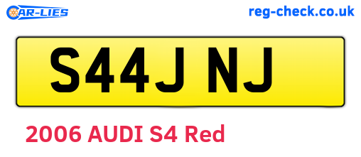 S44JNJ are the vehicle registration plates.