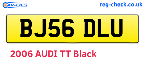 BJ56DLU are the vehicle registration plates.