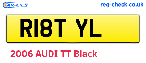 R18TYL are the vehicle registration plates.