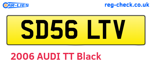 SD56LTV are the vehicle registration plates.