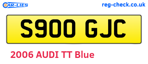 S900GJC are the vehicle registration plates.