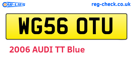 WG56OTU are the vehicle registration plates.